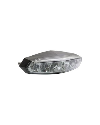 KOSO, Mini LED taillight. Black. Smoke lens Universal