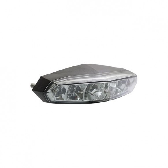 KOSO, Mini LED taillight. Black. Smoke lens Universal