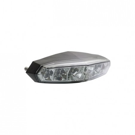 KOSO, Mini LED taillight. Black. Smoke lens Universal