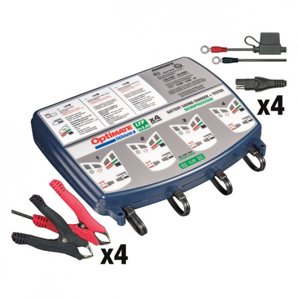 Tecmate OptiMATE, Lithium 4s 0.8A 4-bank Universal