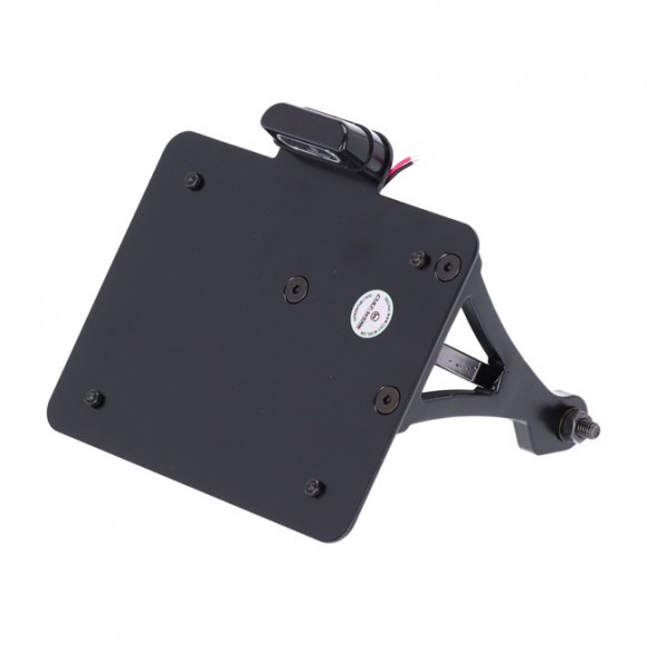 Cult-Werk, side mount license plate bracket, black. CH 21-22 Sportster S