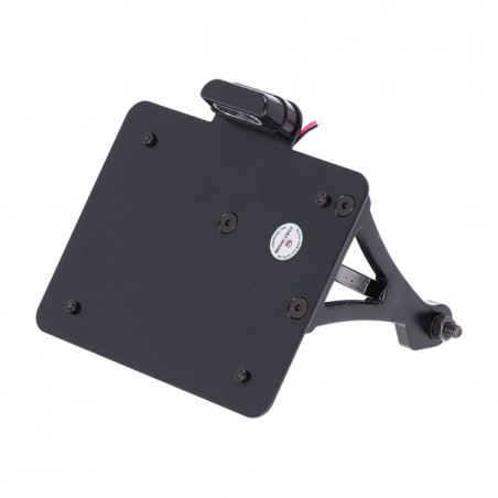 Cult-Werk, side mount license plate bracket, black. CH 21-22 Sportster S