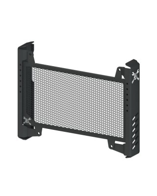 Burly, Slash cut radiator guard. Black
