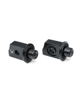 Kuryakyn, splined peg adapters rear. Satin Black