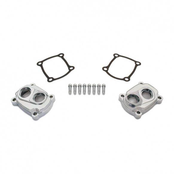 JIMS, M8 low profile tappet covers. Chrome 18-22 Softail 17-22 Touring, Trike