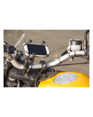 RAM Mounts, X-Grip Phone mount Torque rail base. Small phone For 3/4" (22mm) to 1" (25.4mm) handlebars