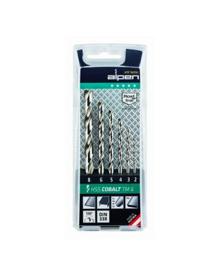 Alpen, HSS Cobalt drill size 6 pieces