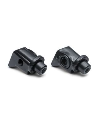 Kuryakyn, splined footpeg adapters, rear. Satin black