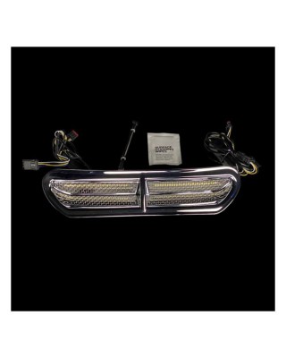 Custom Dynamics, Batwing turn signal vent insert. Chrome 14-21 FLH Touring with Batwing fairing (incl. CVO's)