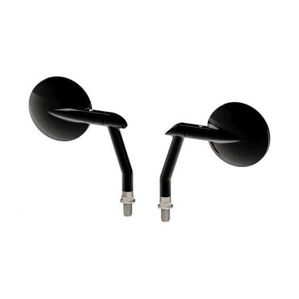 Burly, Hot Rod mirror set. Left & Right. Black