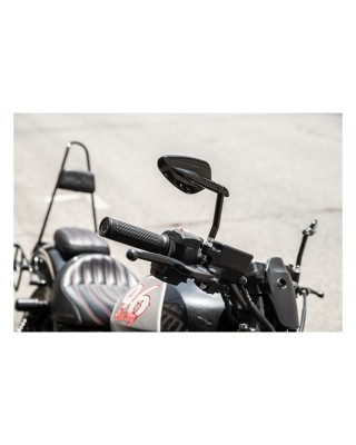 Burly, Hot Rod mirror set. Left & Right. Black