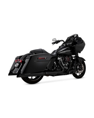 V&H, Backslash 450 slip-ons. Matte black 17-22 Touring 17-22 Tri Glide, Freewheeler