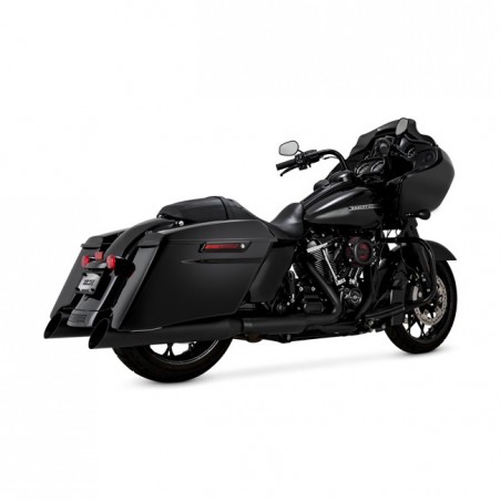 V&H, Backslash 450 slip-ons. Matte black 17-22 Touring 17-22 Tri Glide, Freewheeler