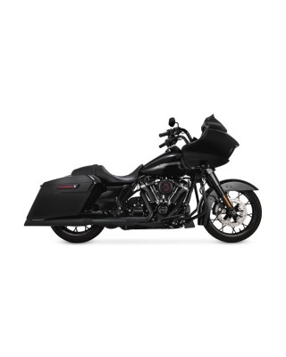 V&H, Backslash 450 slip-ons. Matte black 17-22 Touring 17-22 Tri Glide, Freewheeler