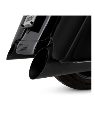 V&H, Backslash 450 slip-ons. Matte black 17-22 Touring 17-22 Tri Glide, Freewheeler