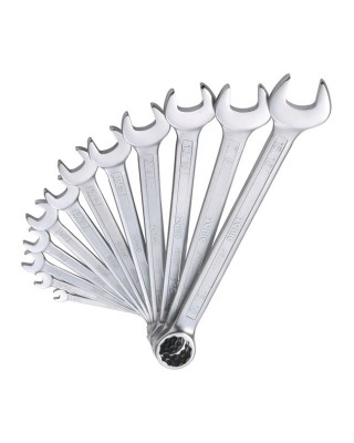Sonic, open/box end wrench set. 12-piece. US/SAE