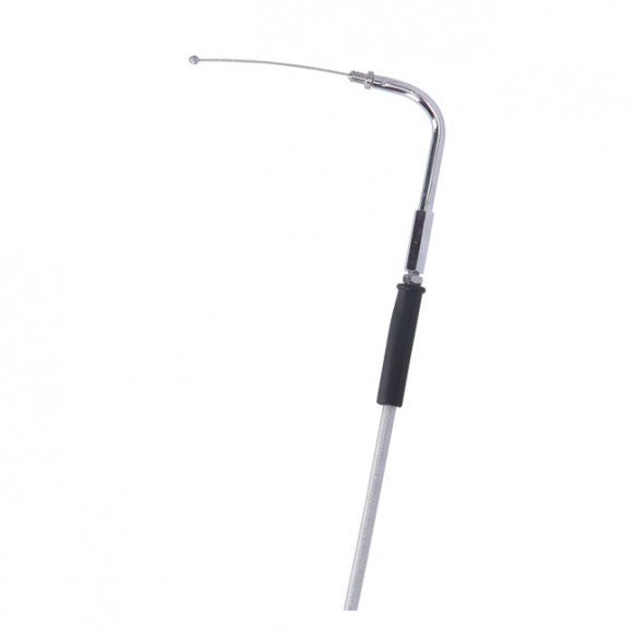 MCS, idle cable 32" (81cm). Chrome Stock Keihin CV carburetors and fuel injected 96-21 B.T., XL (excl. 04-06 XL, cruise control