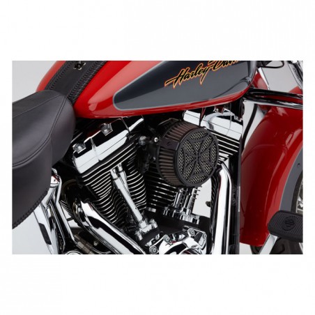 Cobra, Naked air cleaner kit Cross. Black 17-21 Touring