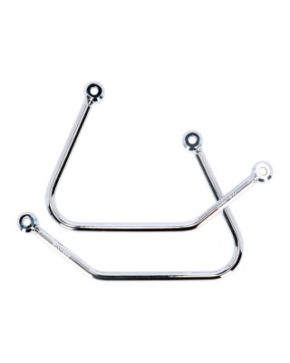 Highway Hawk, saddlebag support kit. Chrome