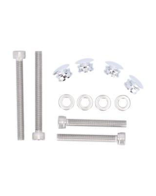Highway Hawk, saddlebag support kit. Chrome