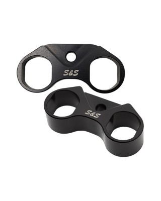 S&S, tappet cuff set. Billet aluminum, black 06-21 XL (NU)