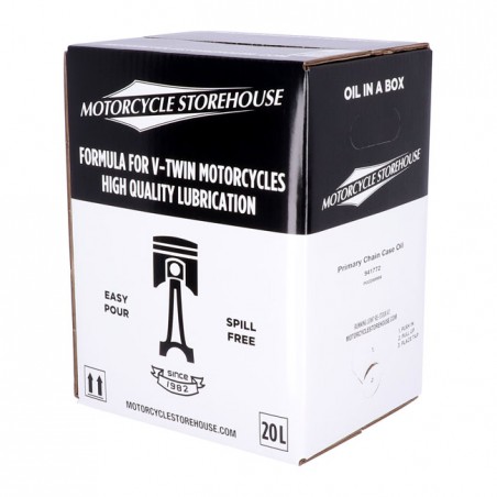 MCS, Primary chain case oil. 20 liter box 65-22 Big Twin (excluding pre-E1984 models still equipped with the stock primary chai