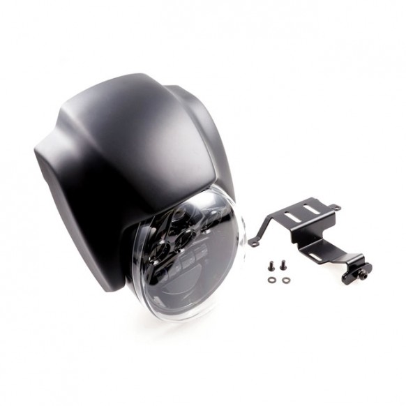 Cult-Werk, headlamp & mask kit "NRS style". Matte black 21-22 Sportster S