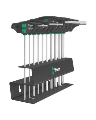 Wera screwdriver set T-handle Hex plus inches, 7 pieces