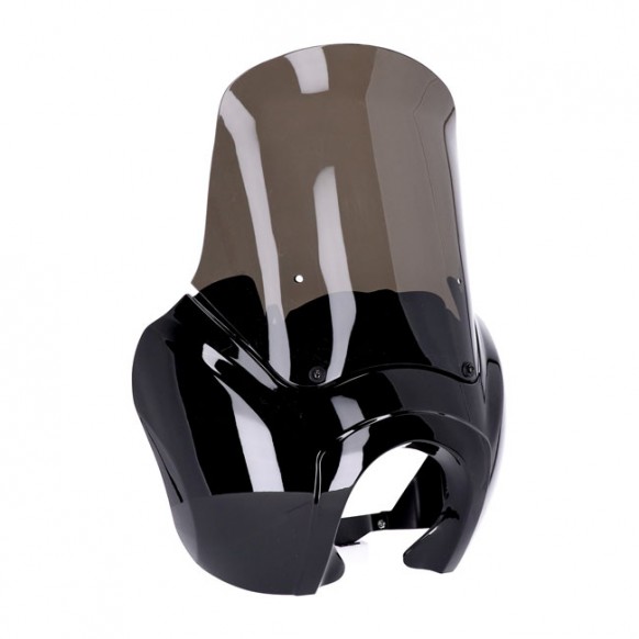 Headlamp fairing. Gloss black. Tinted windshield 06-17 Dyna (NU)