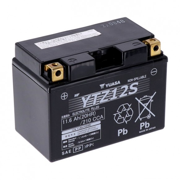 Yuasa, High performance AGM battery, YTZ12S