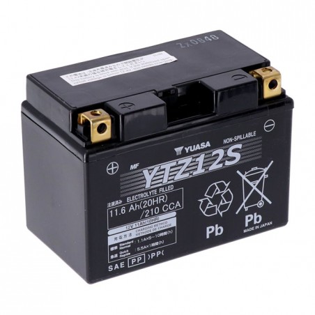 Yuasa, High performance AGM battery, YTZ12S