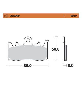 Moto-Master RoadPro front brake pads. Sintered Front: 21-22 Sportster S 18-22 LiveWire 21-22 RA1250/S Pan America
