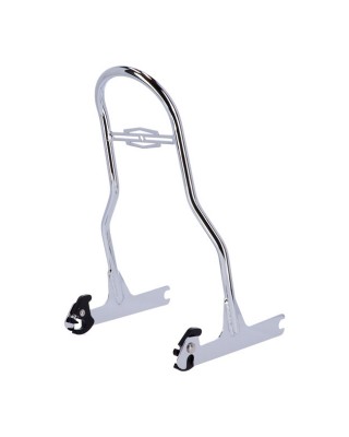Sissy bar kit 17.50" upright chrome 05-17 FLST/N/NSE, FLSTSC 00-06 FLSTF 00-05 FXST/B/S (NU)