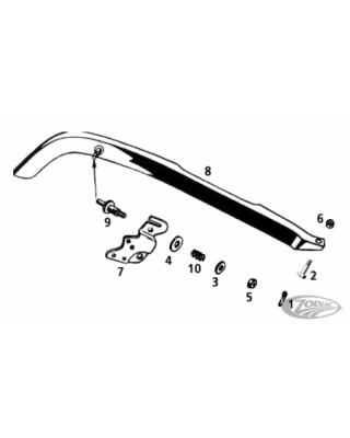 Rear chain guard for 45ci...