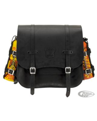 Texas leather side saddlebag