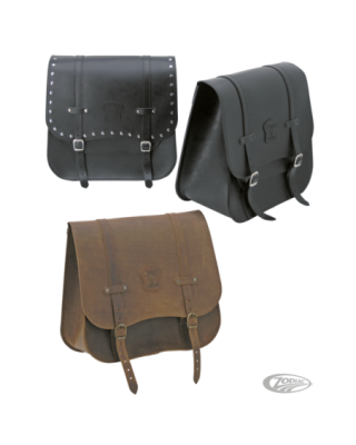 Texas leather side saddlebag