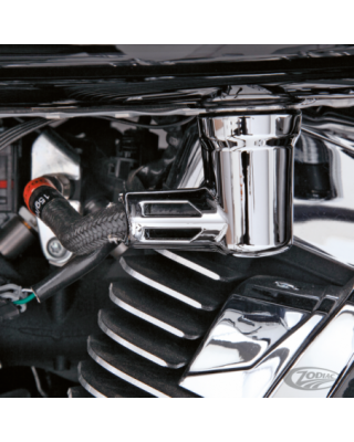 Ciro Chrome Fuel Fitting Cover