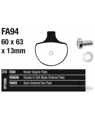 Ebc disc brake pad sets, front