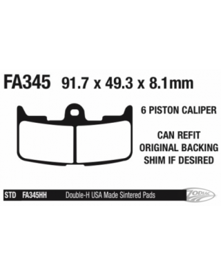 Ebc disc brake pad sets, front