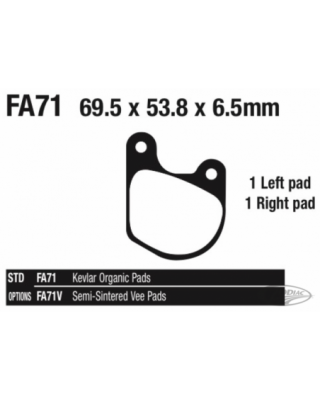Ebc disc brake pad sets, front