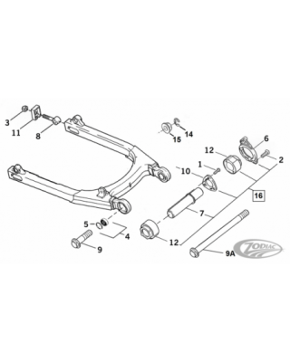 Swingarm parts for 2004 to...