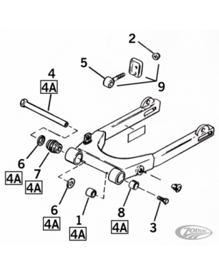 Swingarm parts for 1982...