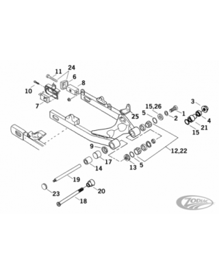 Swingarm parts for 1991...