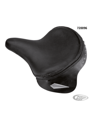 Old style leather solo saddles
