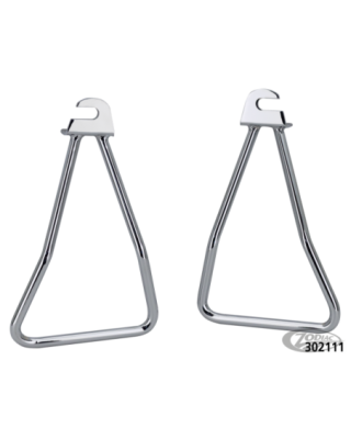 Chrome saddlebag supports