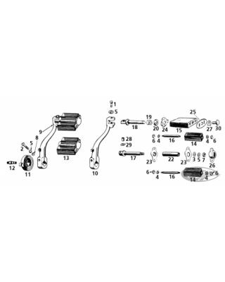 Starter parts for 45ci models
