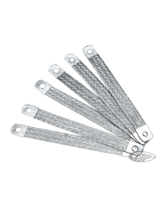 Flat braided ground cable