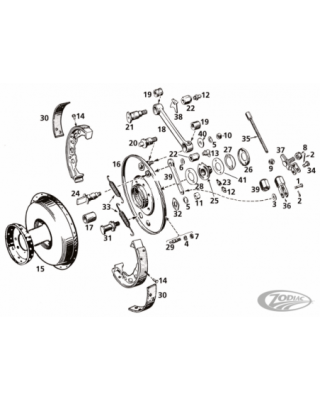 Front brake 45ci models