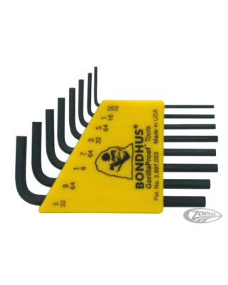 Inch size hex key sets