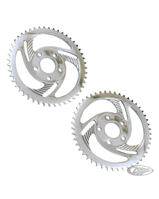 “Swirled” rear sprockets...